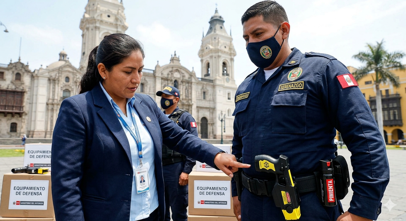 Oficializan uso de armas no letales para el Serenazgo a nivel nacional